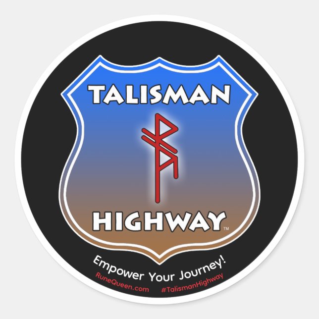 Talisman Highway RuneQueen Runder Aufkleber (Vorderseite)