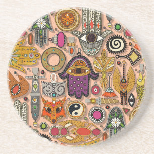 Talisman Pfirsichflaum Getränkeuntersetzer
