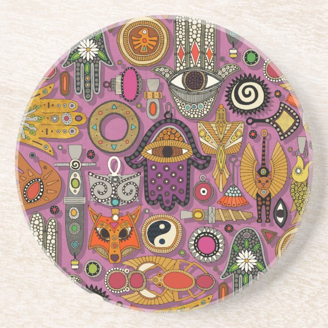 talismans peony getränkeuntersetzer (Vorne)