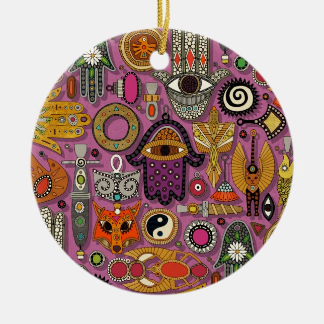 talismans peony keramik ornament (Vorne)