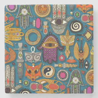 TALISMANS Pfau Untersetzer