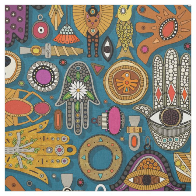 TALISMANS Pfauenfabrik Stoff (Muster)