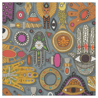 TALISMANS Schiefer Fabric Stoff