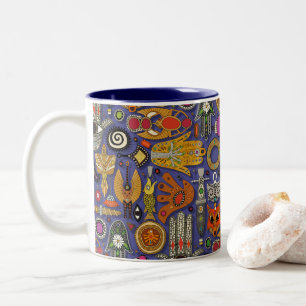 Talismans violett zweifarbige tasse
