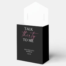 Talk 30 to Me Décor Bevorzugung Box