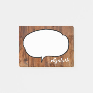 Talk Bubble Personalisiert Name Post-it Klebezettel