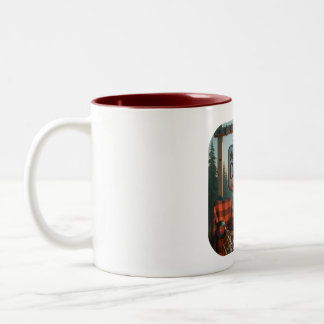 Talk Camping to Me – Campsite Adventure Coffee Mug Zweifarbige Tasse