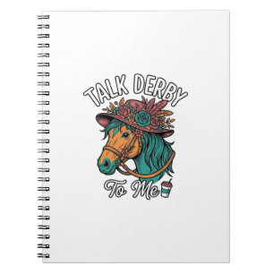 Talk Derby Pferd Vintage Gravur Design Notizblock