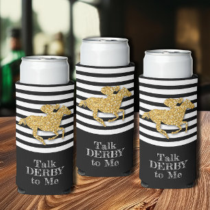 Talk Derby to Me Gold Racehorse Selters Dosenkühler