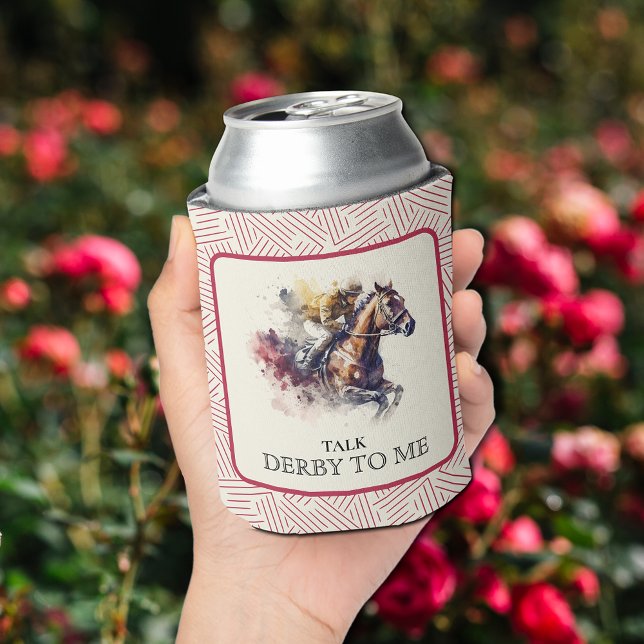 Talk Derby to Me Racehorse Red Dosenkühler (Talk Derby to Me Race Horse Red Can Coolers)