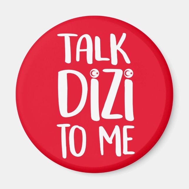 Talk Dizi Bold Red Magnet (Vorne)