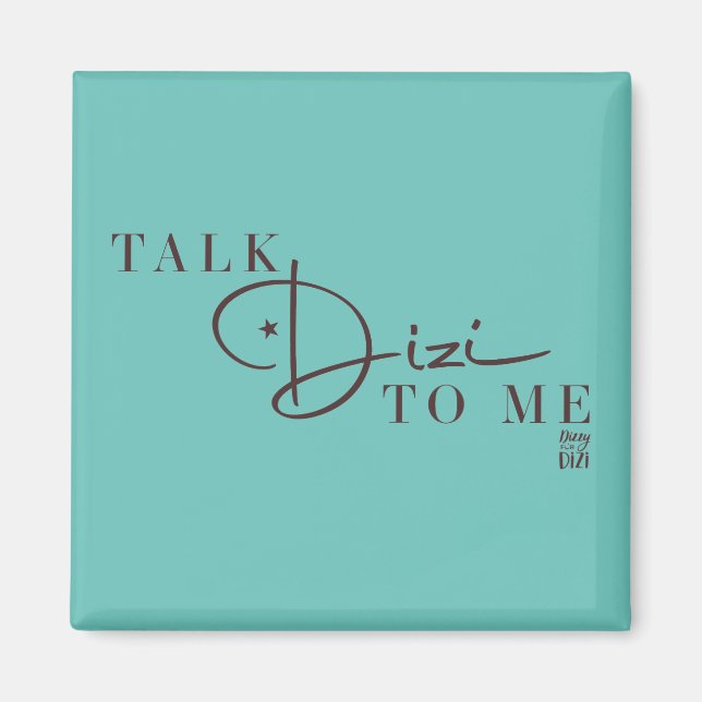 Talk Dizi Script Tiffany Magnet (Vorne)