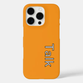 TALK Logo Orange iPhone 16 Pro Hülle