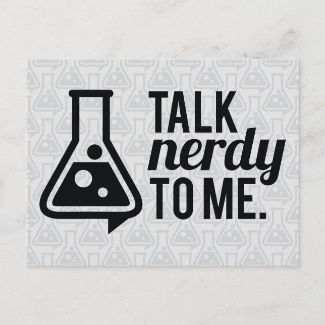 Talk Nerdy Postkarte (Vorderseite)