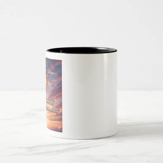 Talk with Me Heart Mug Zweifarbige Tasse (Mittel)