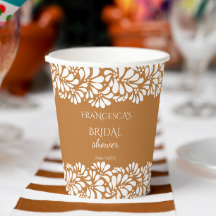 Talka-Brautparty-Monogramm Pappbecher