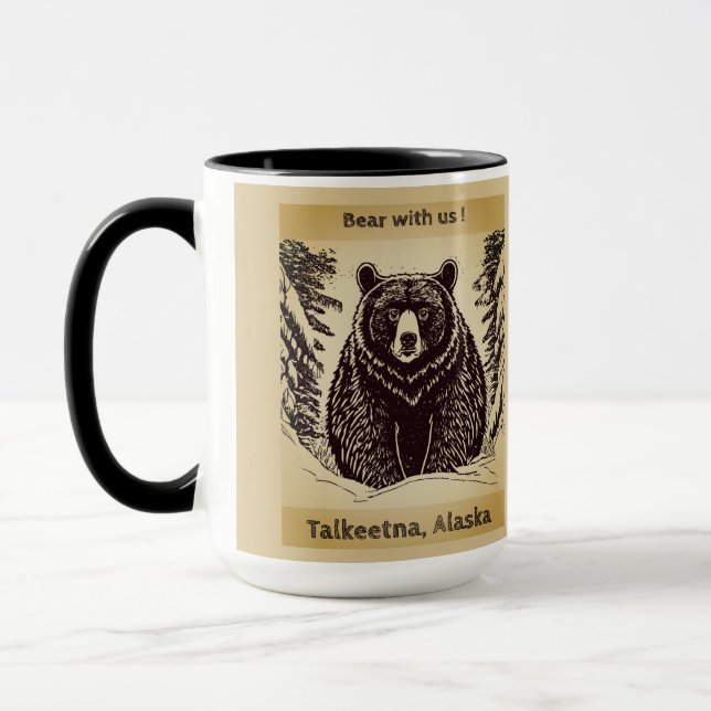 Talkeetna Alaska "Bär mit uns" Tasse (Links)
