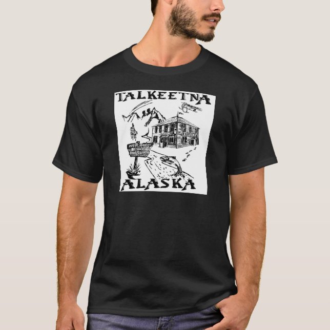 Talkeetna Alaska Denali Nationalpark T-Shirt (Vorderseite)