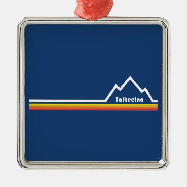 Talkeetna, Alaska Ornament Aus Metall (Vorne)