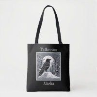Talkeetna Alaska Raven in Snow