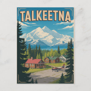 Talkeetna Alaska Reise Vintage Postkarte
