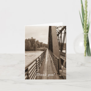 Talkeetna Eisenbahnbrücke Dankeskarte