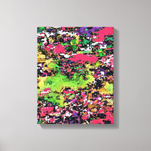 Talkfarben - überzogene Canvas / Abstrakt moderne Leinwanddruck
