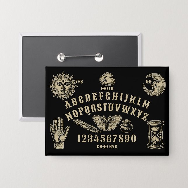 Talking Board Spirit Communication Button (Vorderseite/Rückseite)