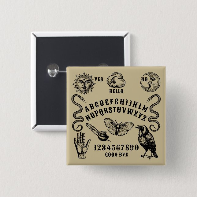 Talking Board Spirit Communication Button (Vorne & Hinten)