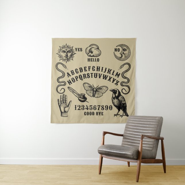 Talking Board Spirit Communication Wandteppich (Beispiel)