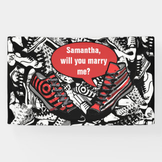 Talking Schuhe 1 + Ihr eigener Hintergrund & Text Banner