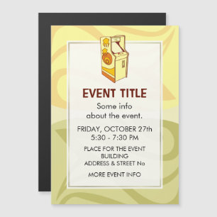 Tall Arcade Games Console Magnetkarte