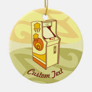 Tall Arcade Spielkonsole Keramik Ornament