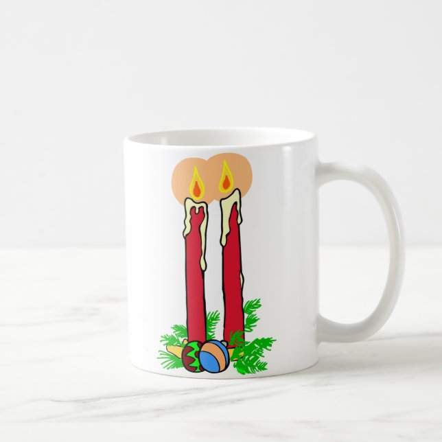 Tall Christmas Candles Kaffeetasse (Rechts)