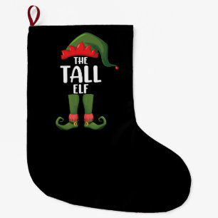 Tall Elf Matching Family Weihnachten Großer Weihnachtsstrumpf