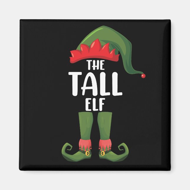 Tall Elf Matching Family Weihnachten Magnet (Vorne)