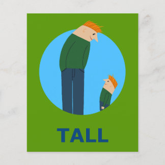 TALL Flashcard für erstes T 1 Syllable Word