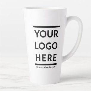 Tall Latte Mug personnalisé avec logo No Minimum 