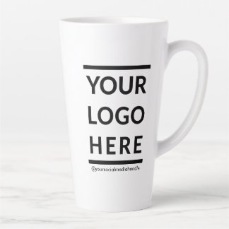 Tall Latte Mug personnalisé avec logo No Minimum 1