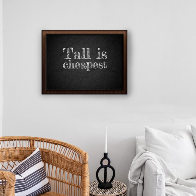 Tall le moins cher devis poster de charbon (Créateur téléchargé)