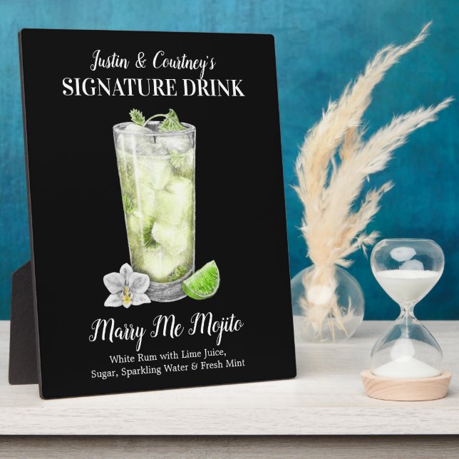 Tall Mojito ・ PERSONALISIEREN Sie diesen Signature Fotoplatte (Seite)