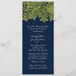 Tall Navu und Limone Einladungen zur Hochzeit von