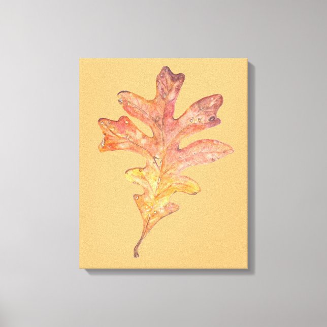 Tall Oak Leaf sur toile (Recto)
