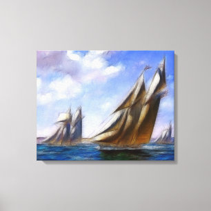 Tall Segelschiff Art Wrapped Canvas Leinwanddruck