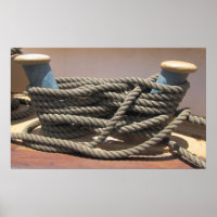Tall Ship Bollard w Rope
