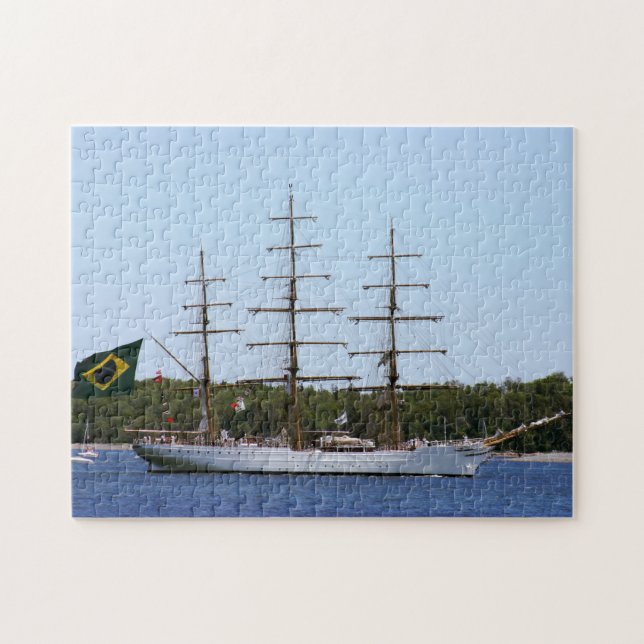 Tall Ship Cisne Branco Foto (Horizontal)