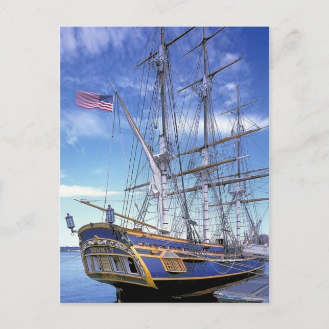 Tall Ship HMS Bounty Postkarte (Vorderseite)
