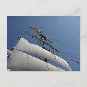 Tall Ship Segel Postkarte