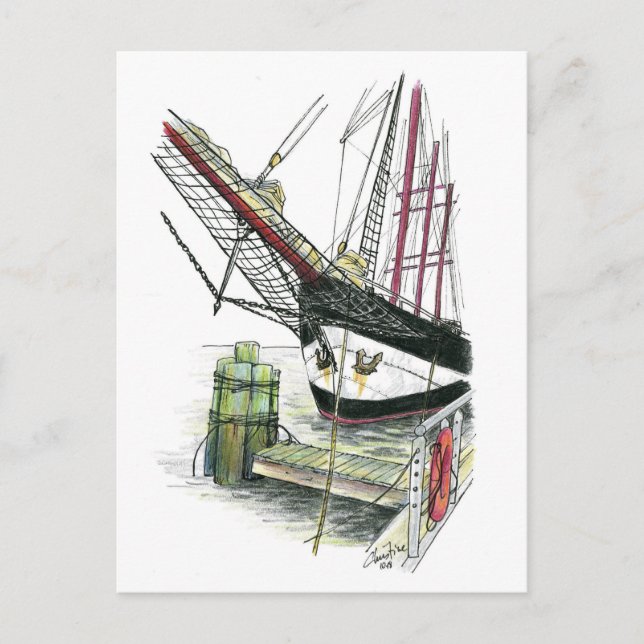 Tall Ship Series #5 Postkarte (Vorderseite)