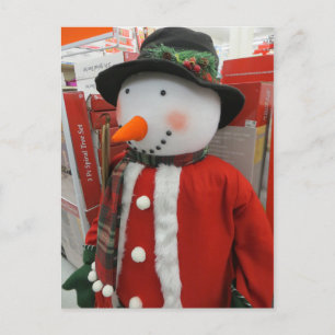 Tall Snowman Postkarte